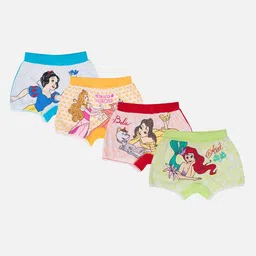 Bodycare Kids Girls Pack Of 4 Barbie Printed Cotton Sports Shorts-image-82