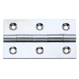 Screw Tight 2.5 Inch Brass Chrome Plated Finish Butt Hinges B170104CP-6 ( Pack of 6 )-image-96
