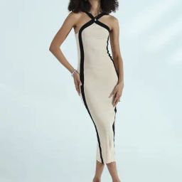 Showoff Beige Regular Fit Dress-picture-41