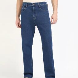 Tommy Hilfiger Denim Dark Cotton Straight Fit Jeans-image-7