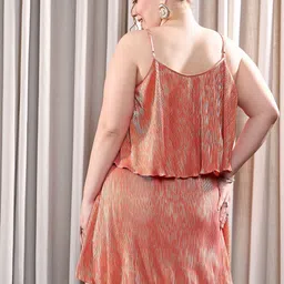 CURVE BY KASSUALLY Plus Size Shoulder Strap A-Line Mini Dress image 4