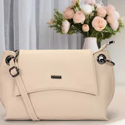 Mochi Women Textured Swagger Sling Bag-image-4
