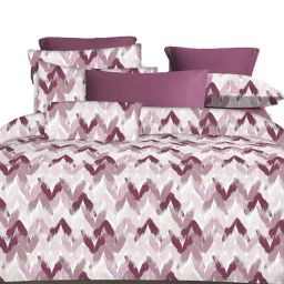 Ariana  Sardinia Wine Cotton Floral Cotton Bed Sheet-picture-9