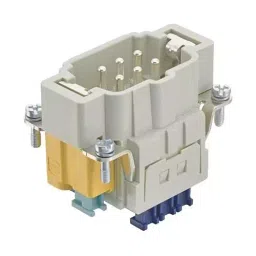 Harting Heavy Duty Connector Inserts / Modules HEAVY DUTY INSERT, PLUG, 6POS, 16A, 09330062678-27