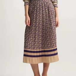 Gant Beige Printed A-Line Skirt-image-40
