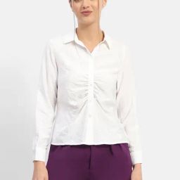 MADAME White Regular Fit Shirt-image-30