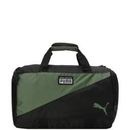Puma Black-Deep Lichen Green Color Block Duffle Bag-21