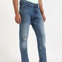Tommy Hilfiger Mens Blue Regular Fit Jeans-image-4