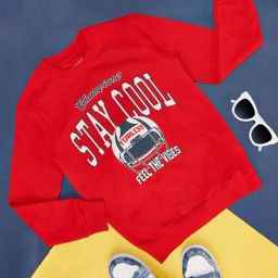 Pantaloons Junior Red Printed Cotton Regular Fit Sweatshirt-picture-47