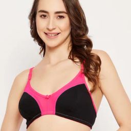 Clovia Black Cotton Printed Full Coverage Bra-picture-31