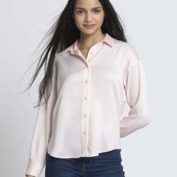 SHAYE Pink Casual Shirt-image-76