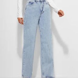 Kotty Light Blue Regular Fit High Rise Jeans-image-79