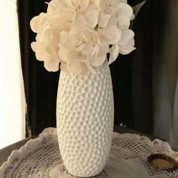 Art Street White Ceramic Large Honeycomb Vase-image-22