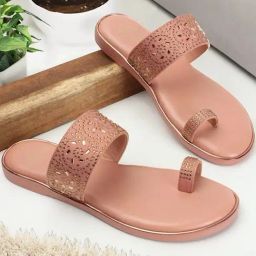 Carlton London Women's Pink Toe Ring Sandals-image-61