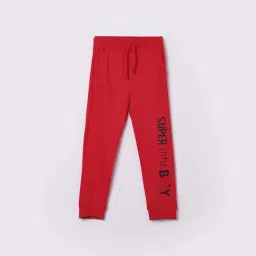 Fame Forever by Lifestyle Boys Red Cotton Solid Track Pants-image-78