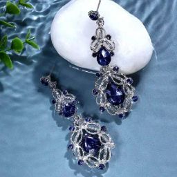 Sohi Silver Plated Designer Stone Casual Drop Earring For Women-image-85