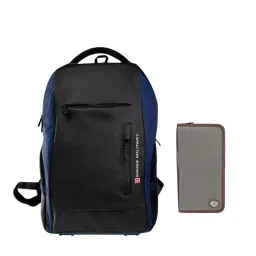 SWISS MILITARY 28 L Multicolor Polyester Laptop Bagpack & Wallet Combo, LBP90_TW2-picture-26