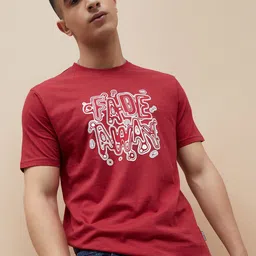 Fame Forever by Lifestyle Typography Printed Round Neck Cotton T-shirt-picture-4