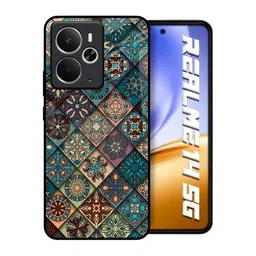 QRIOH Retro Art Glass Printed Realme 14 5G Silicone Back Case-picture-39
