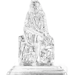 Sri Jagdamba Pearls Sai Baba 0.8 Silver Divine Idol-image-38