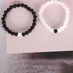 Anouk Unisex Set Of 2 Crystal Beaded Elasticated Bracelets image 5