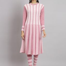KREW Self Design Pure Wool Kurta Sets-image-5