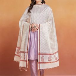 Fabindia Ethnic Motifs Printed Cotton Silk Dupatta-27