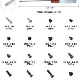 880 PCs Laptop/Notebook/Computer Screws Set with Phillips Screwdriver image 2