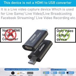 Tobo HDMI Video Capture Card, HDMI to USB 2.0 Capture Card Full HD 1080P 30fps, Record via DSLR, Camcorder, Action Cam for Live Streaming, Compatible with Nintendo Switch, PS4, Xbox One, PC USB-2.0-(TD-813HVC-001) image 4