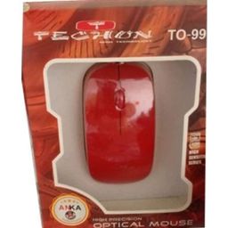 generic TO-99 High Precision Optical Mouse, Wired, Orange image 2