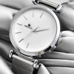 CRESTELLO Women Dial & Stainless Steel Wrap Around Straps Analogue Watch CR-CK358-WHT-CH-picture-38