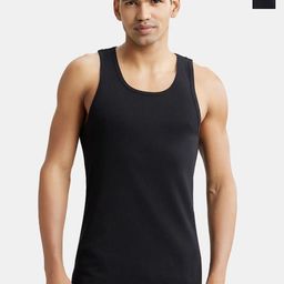 Jockey Pack of 2 Super Combed Cotton Rib Round Neck with Racerback Gym Vest - 9922-image-9