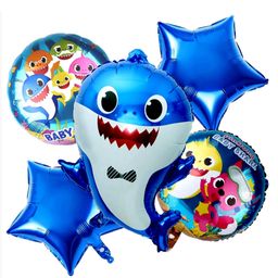 Shopperskart Baby Shark Foil For Kids Party Decoration Blue - Pack Of 5-image-45