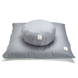 Sarveda Zafu and Zabuton Meditation Cushion Combo - Grey-21