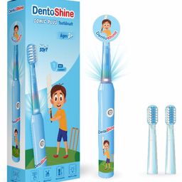 DentoShine Sonic Plus Electric Toothbrush with Brush Heads - Blue-image-71