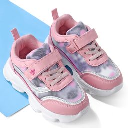 Cute Walk by Babyhug Sneakers With Velcro Closure Solid - Pink-image-91