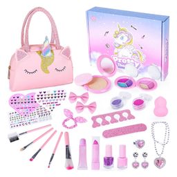 Kidology Kids Makeup Kit for Girl, Unicorn Toys for Girl Real Washable Makeup Girls Princess Play Make Up Toys-27