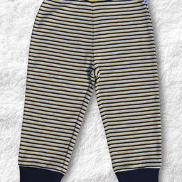 Pranava 100% Organic Cotton Striped Pant - Yellow & Black-image-73