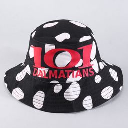 Babyhug Disney Cotton Woven Summer Caps with 101 Dalmatian Print Black White & Red - Diameter 24 cm-picture-12