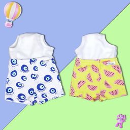 Snugkins Potty Training Shorts for Toddlers,Boys & Girls|100% Cotton Size 3 (3-4 years)-Pack of 2-EvilEye & Watermelon-25