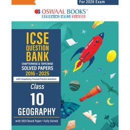 Oswaal ICSE Question Bank Chapterwise & Topicwise Solved Papers Class 10 Geography For 2026 Exam - English-26