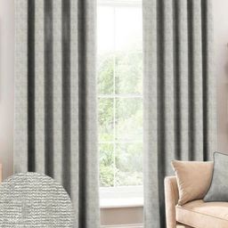 CASABLEU Grey Set of 2 Door Curtain-9