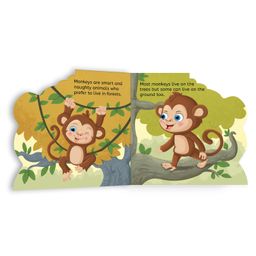wonder house books My First Shaped Monkey Board Book - English image 4