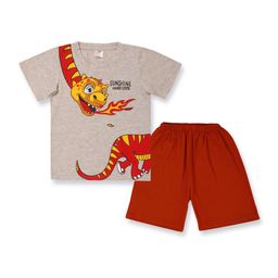 High Street Clothing Co Unisex Kids Printed T-shirt with Shorts-image-74
