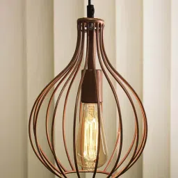 Homesake Copper Crown Pendant Light - Set of 1 (Bulb not included)-image-68