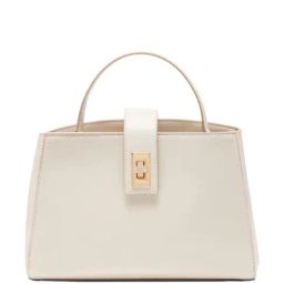 Anne Klein White Solid Handbag-46