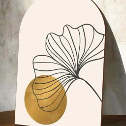 Art Street Gold Mdf Boho Poster Sun Moon Print Decorative Wall Art-image-90