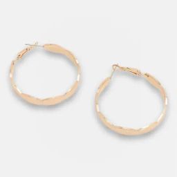 Sohi Gold Plated Party Designer Hoop Earrings-12