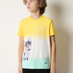 Jack & Jones Junior Yellow & White Printed T-Shirt-image-45