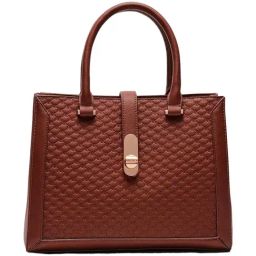 Anne Klein Brown Textured Handbag-image-97